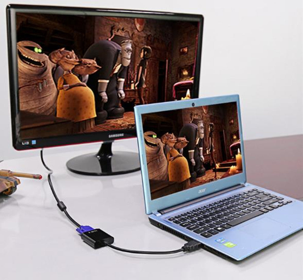 Convertisseur adaptateur HDMI mâle vers VGA femelle
