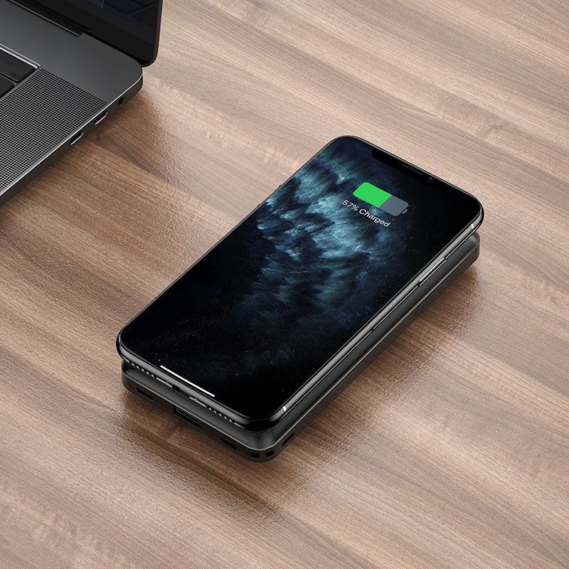 (10000mAh) Chargeur sans fil Batterie portable Banque d'alimentation