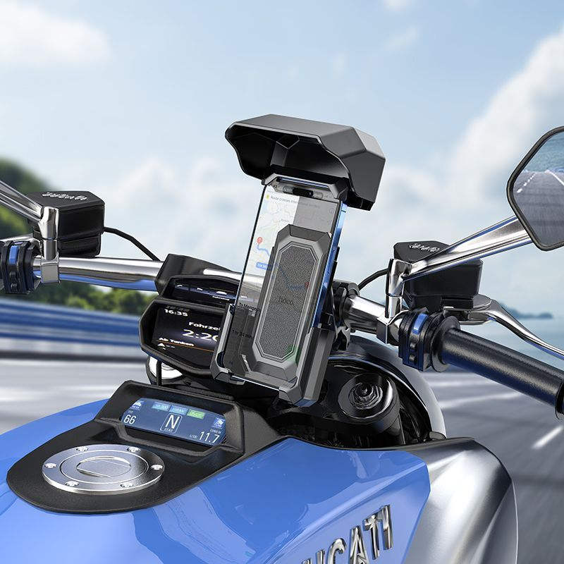 Support de téléphone portable à guidon réglable rotatif, pour moto, vélo, poussette
