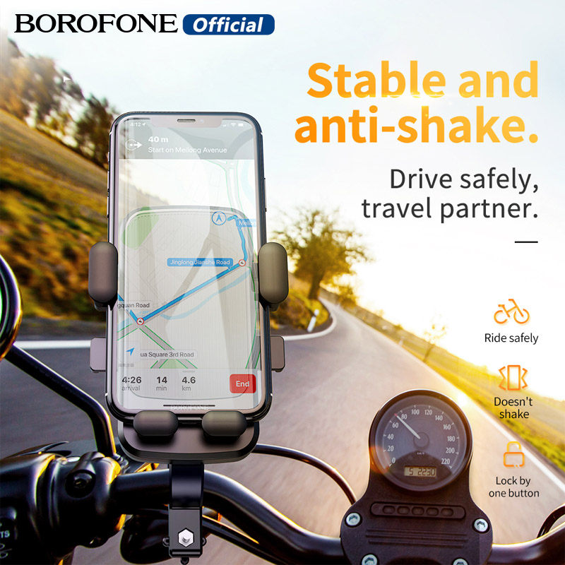 Support de téléphone portable à guidon réglable rotatif, pour moto, vélo, poussette