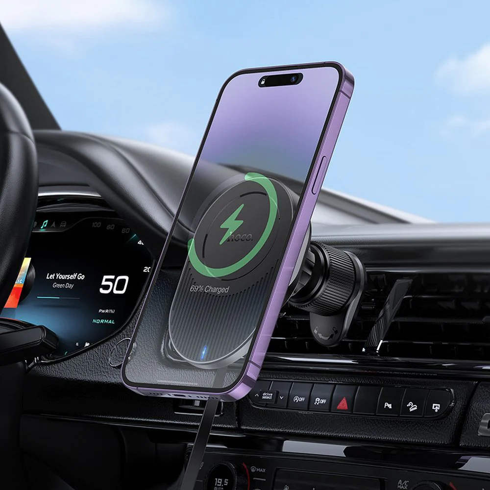 Support magnétique pour téléphone portable de voiture, chargeur sans fil magnétique Magsafe, support de sortie d'aération