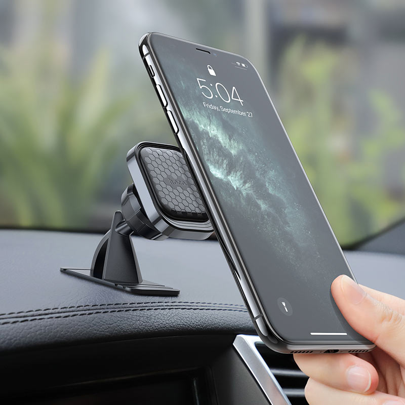 Support de téléphone portable de voiture à montage collant pour tableau de bord magnétique