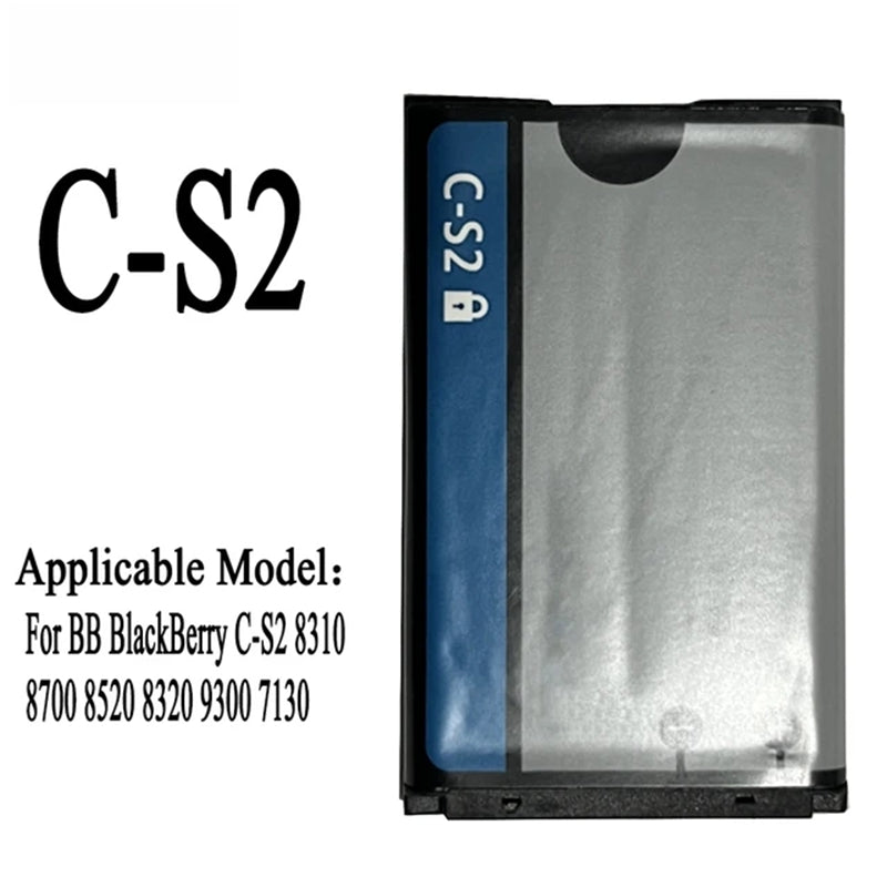 Batterie de remplacement pour Blackberry Curve 8520 8530 Curve 3G 9300 9330, C-S2 CS2 C-S2