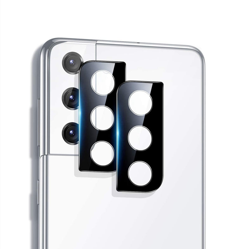 (Paquet de 2) Protecteur d'objectif d'appareil photo en verre trempé pour Samsung Galaxy S21 FE