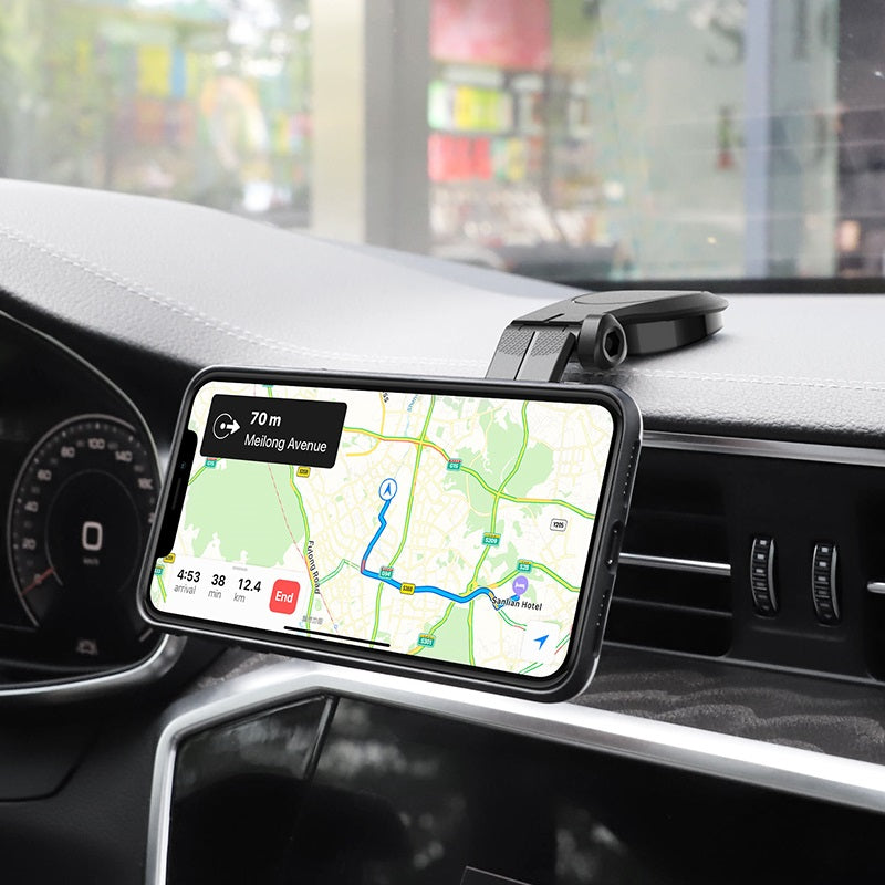 Support magnétique rotatif pour téléphone portable de voiture, bâton rotatif sur le tableau de bord