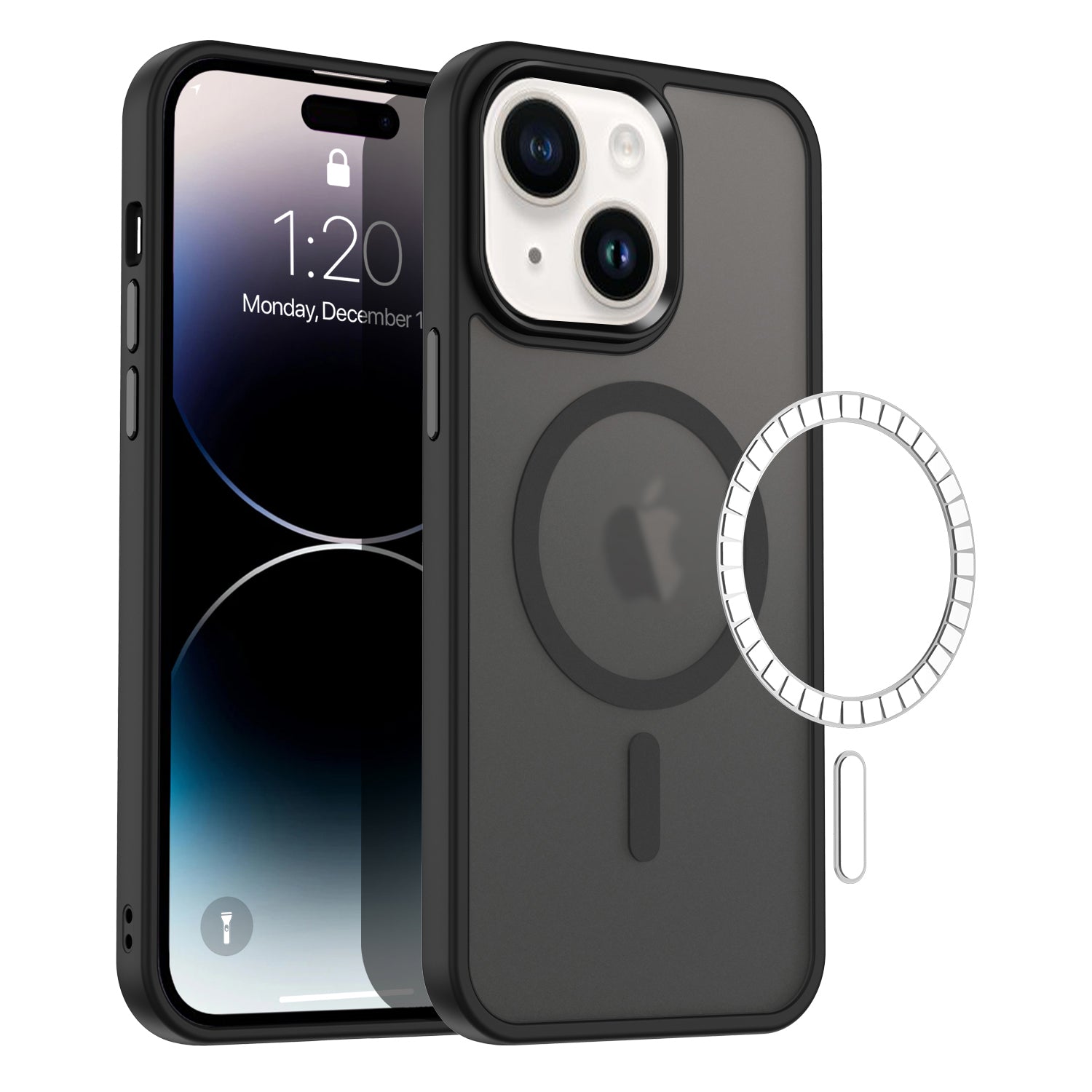 Coque hybride magnétique mate MagSafe pour iPhone 11