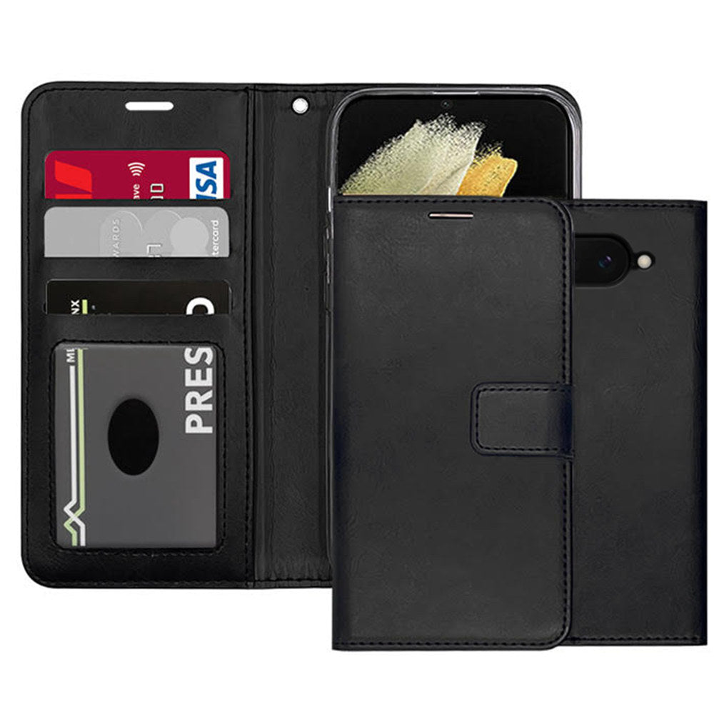 Étui portefeuille en cuir pour Google Pixel 9A