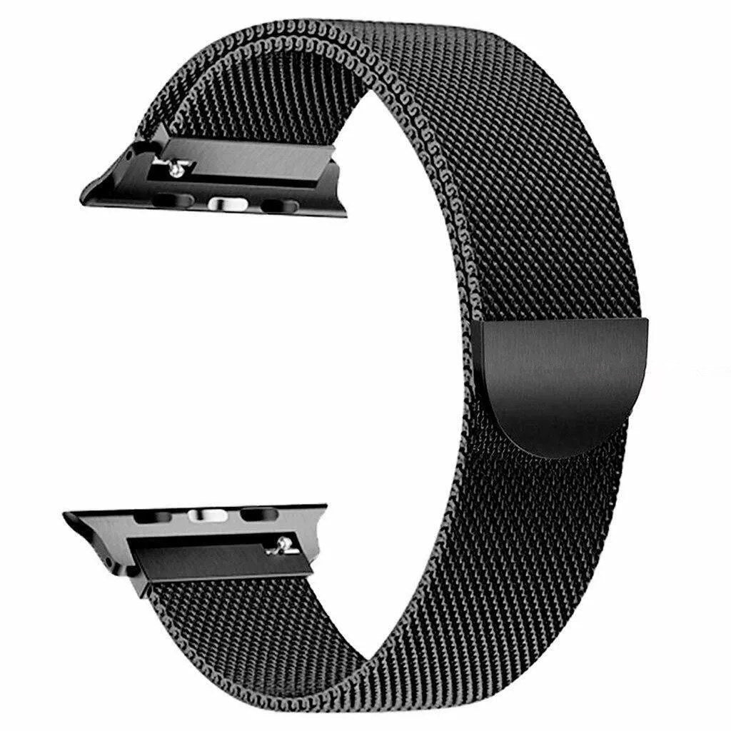 Bracelet de remplacement à boucle magnétique en métal pour Apple Watch iWatch