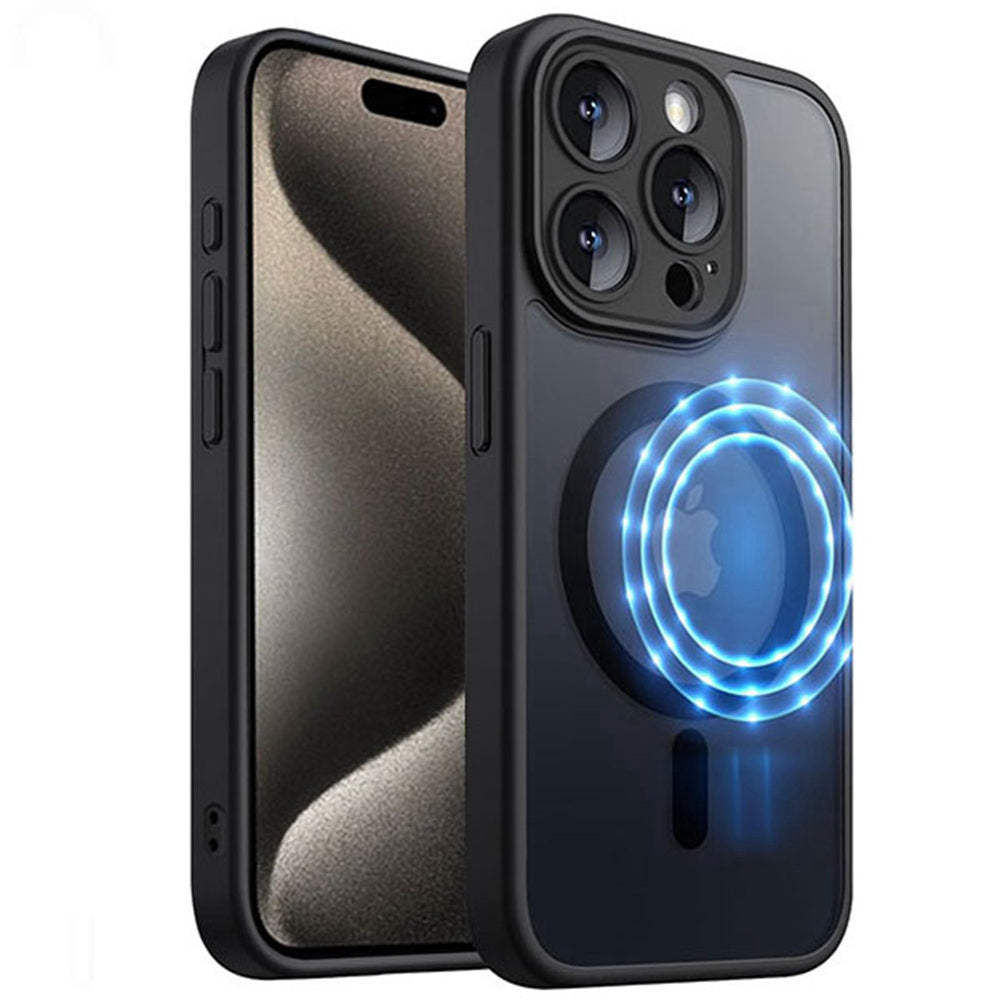 Coque hybride magnétique mate MagSafe pour iPhone 12 / 12 Pro