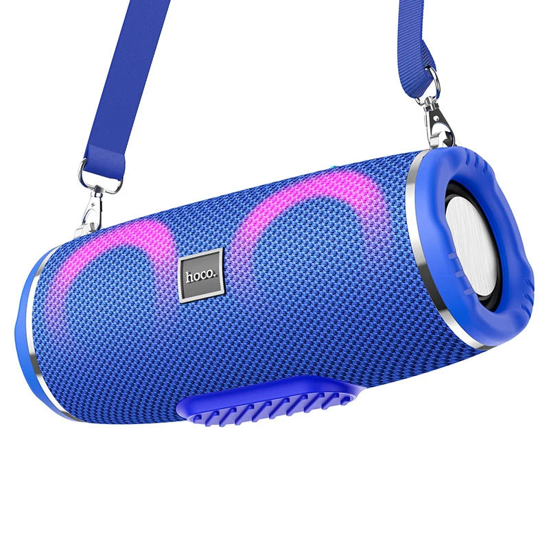 Haut-parleur stéréo Bluetooth sans fil portable clignotant à LED