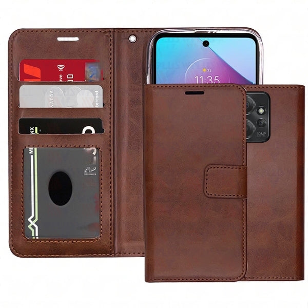 Étui portefeuille Folio en cuir pour Motorola Moto G Stylus 5G (2024)