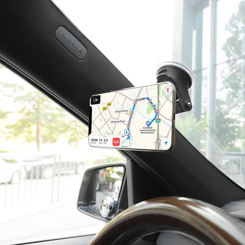 Support magnétique de support de téléphone portable de voiture de ventouse de pare-brise de tableau de bord