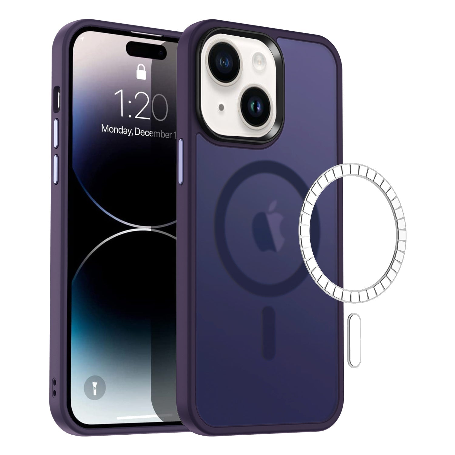 Coque hybride magnétique mate MagSafe pour iPhone 11