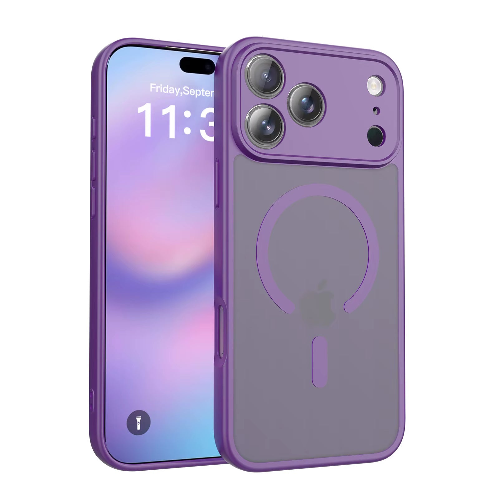 Coque hybride magnétique mate MagSafe pour iPhone 17 Pro