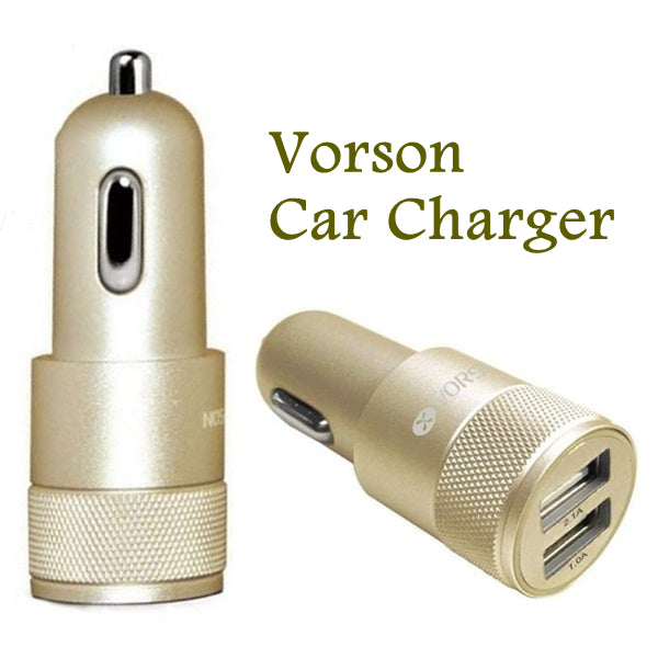 Mini double Ports USB, adaptateur de chargeur de voiture à charge rapide en alliage d'aluminium