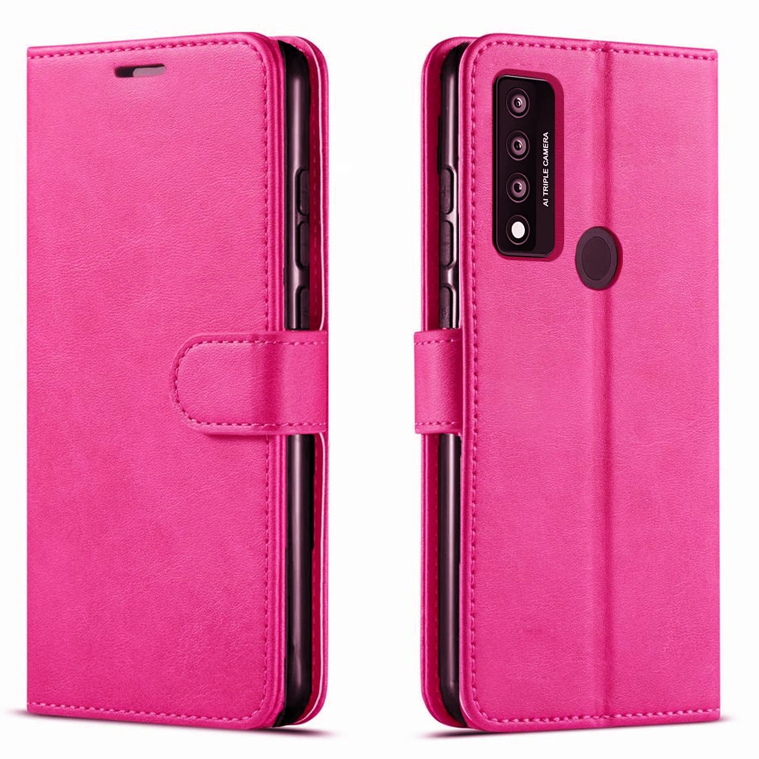Étui portefeuille Folio en cuir pour TCL 20S / 20L / 20L Plus