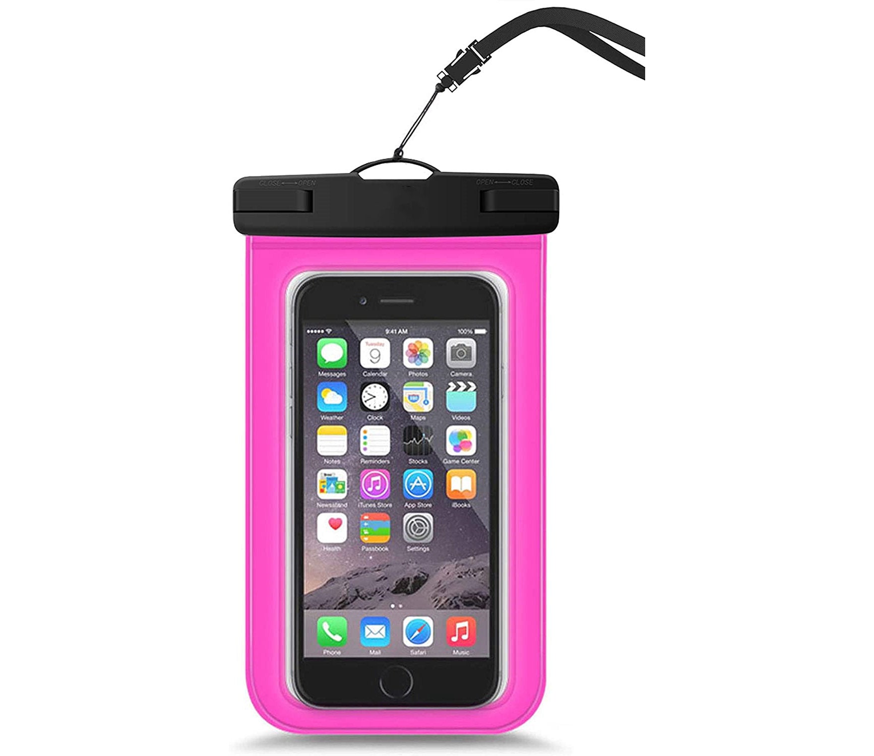 Housse de protection étanche pour sac sec de natation sous-marine pour téléphone de 4,7 à 6,5 pouces