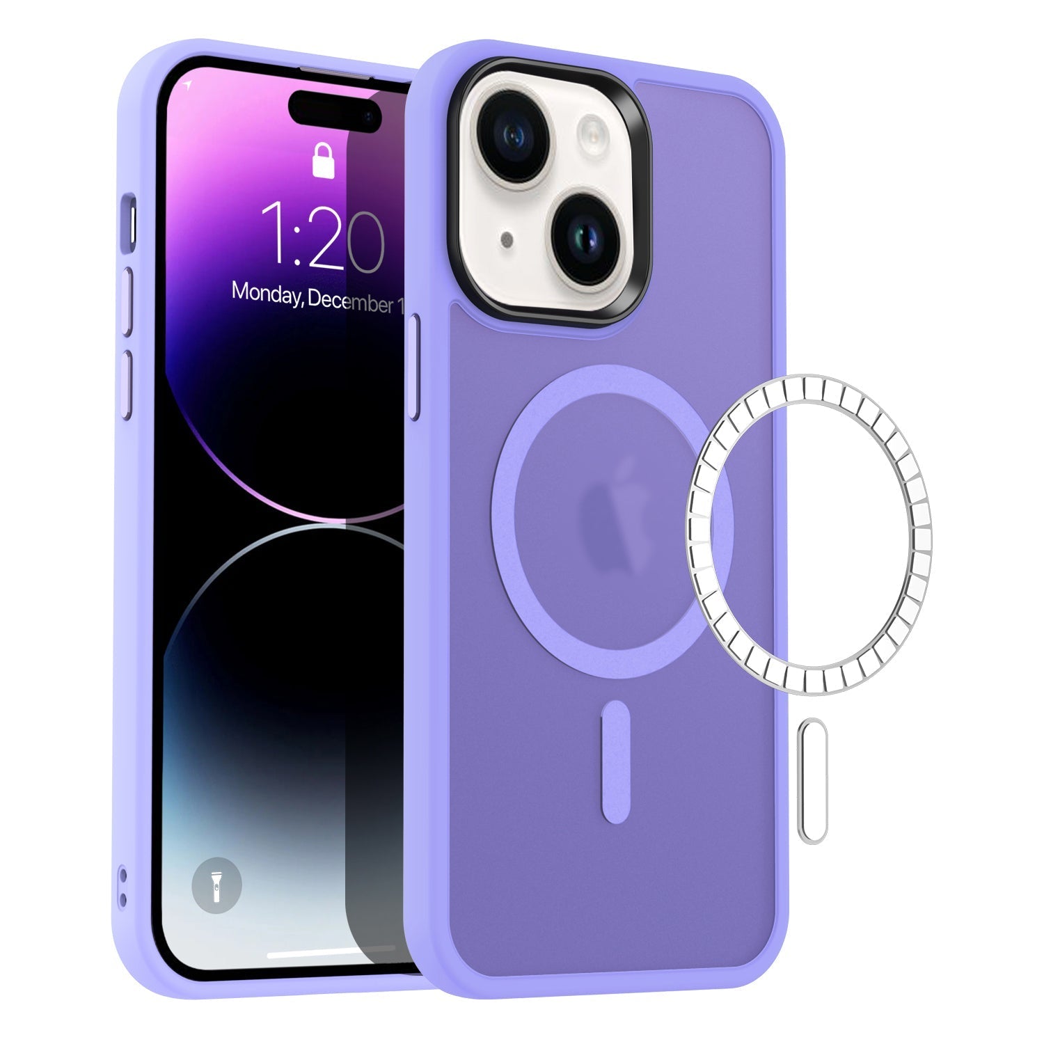 Coque hybride magnétique mate MagSafe pour iPhone 11