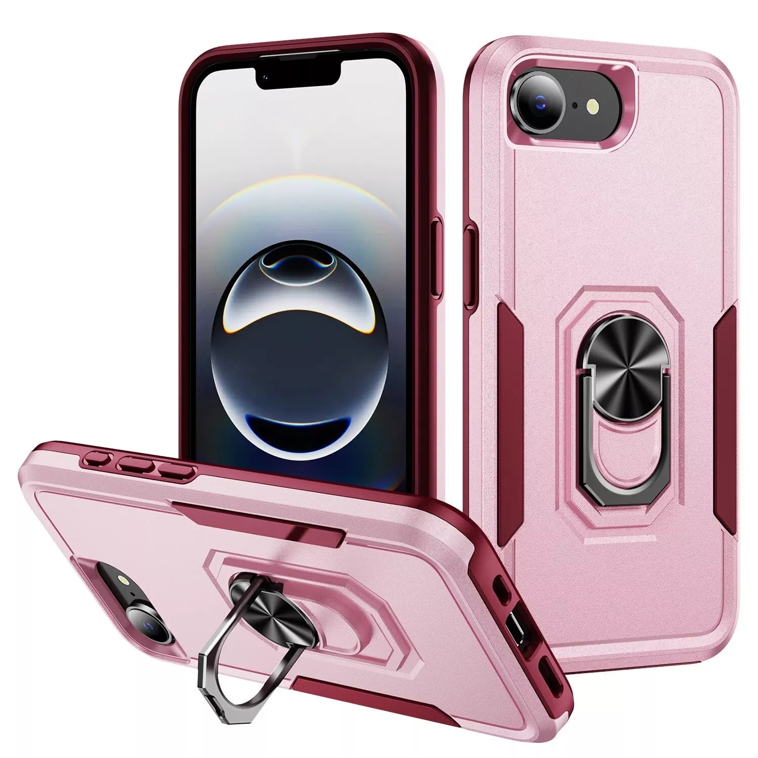 Coque robuste avec anneau pour iPhone 16e