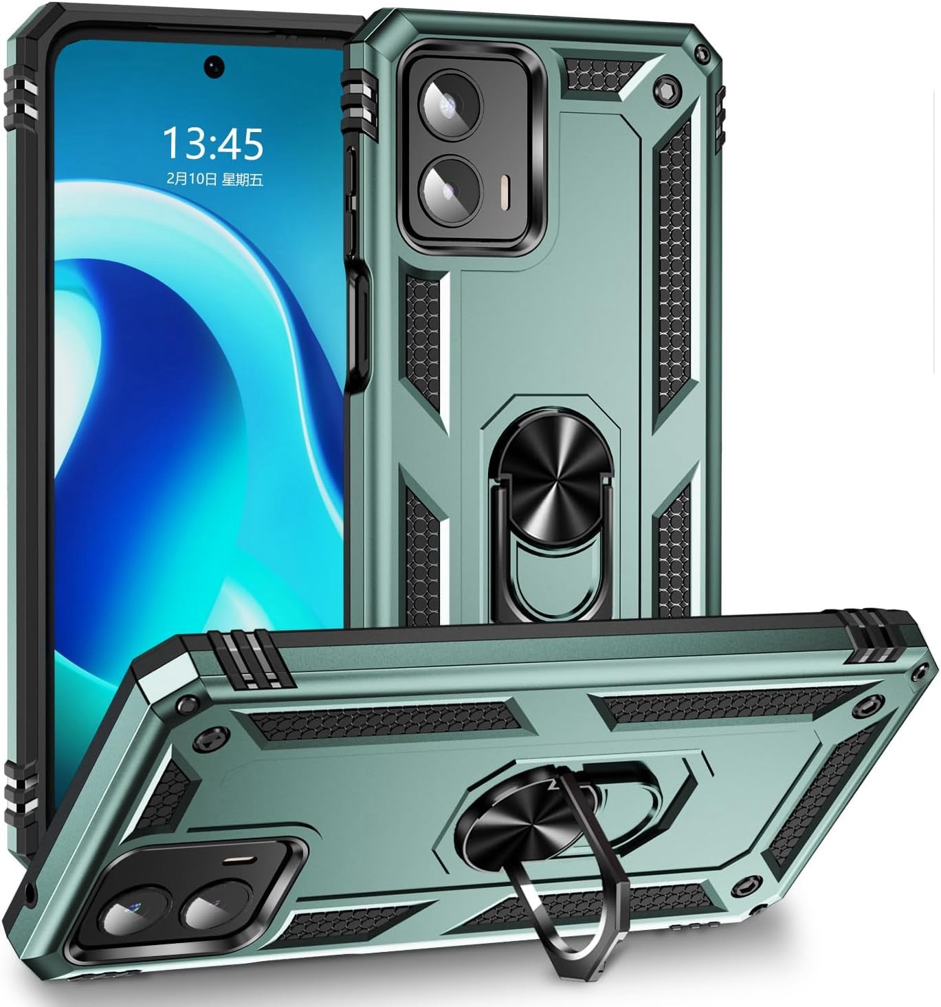 Coque hybride avec anneau pour Motorola Moto G Stylus 5G (2024)