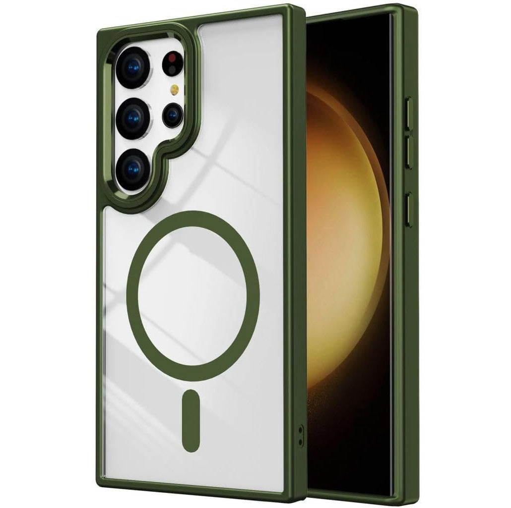 Coque hybride transparente MagSafe pour Samsung Galaxy S25 Ultra
