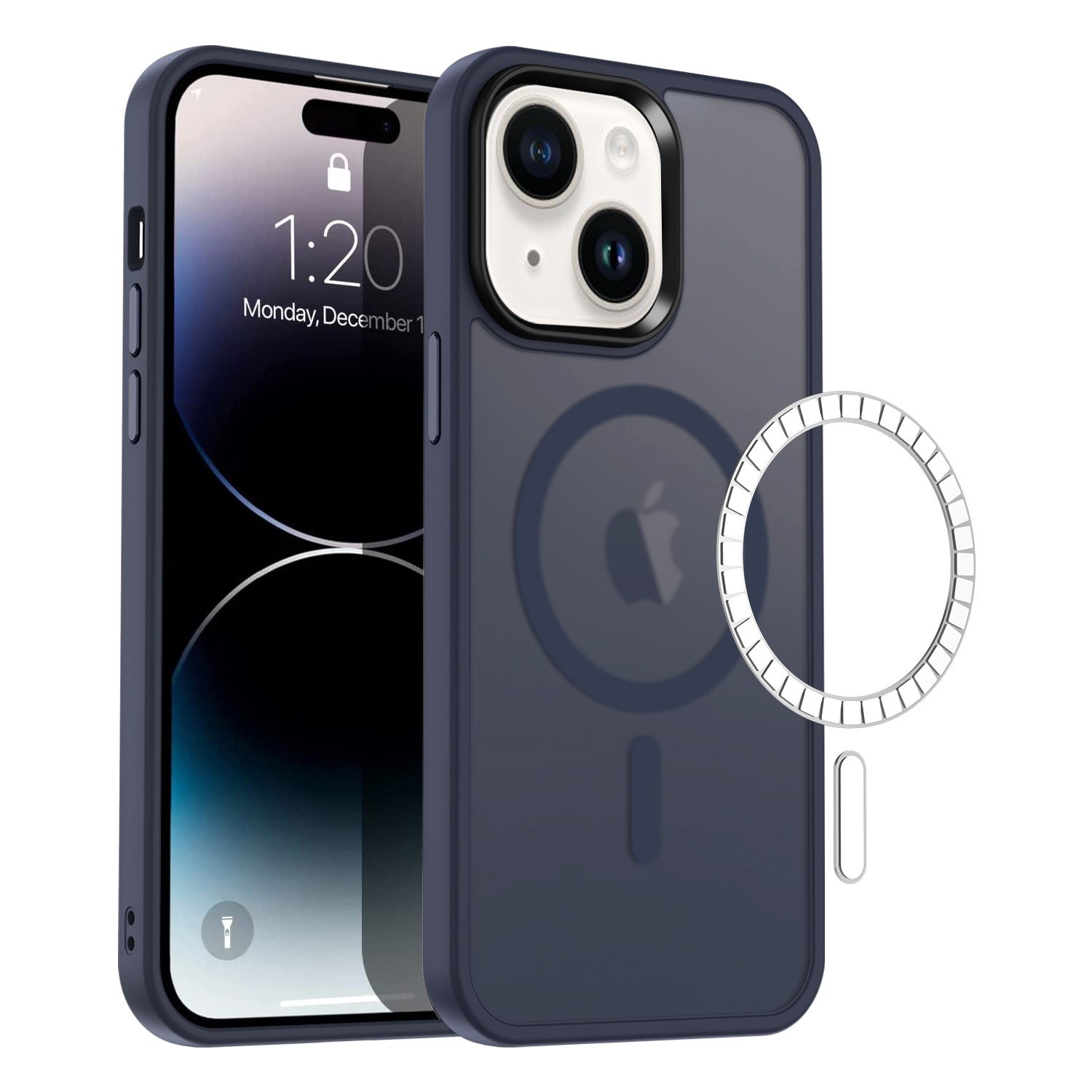 Coque hybride magnétique mate MagSafe pour iPhone 11