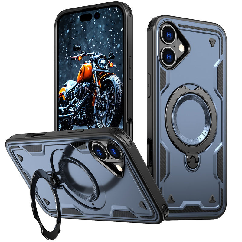 Shockproof Magsafe Kickstand Ring Case for iPhone 17
