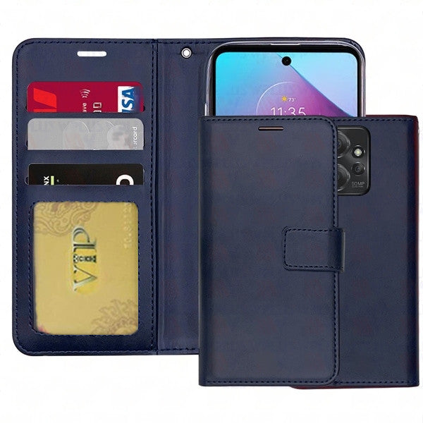 Étui portefeuille Folio en cuir pour Motorola Moto G Stylus 5G (2024)