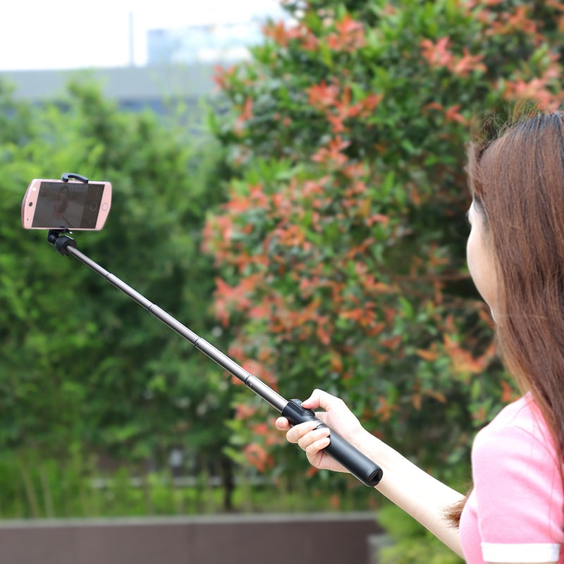 Trépied et monopode pour perche à selfie avec télécommande Bluetooth sans fil