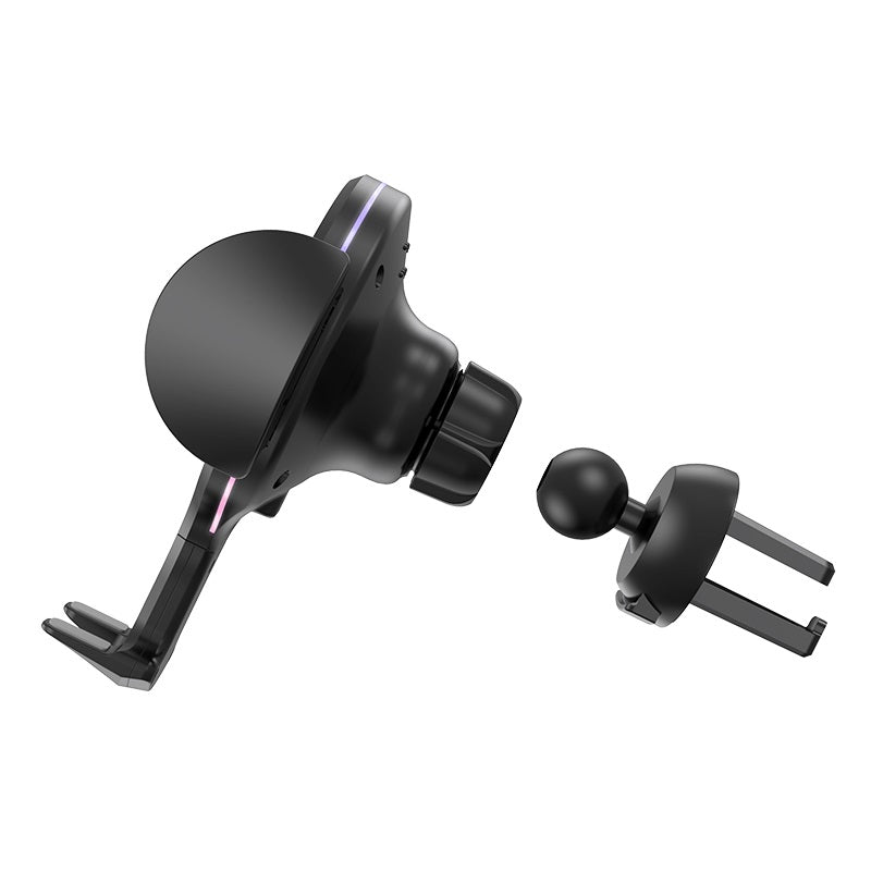 Support de téléphone de voiture de chargeur sans fil magnétique pour tableau de bord/sortie d'aération
