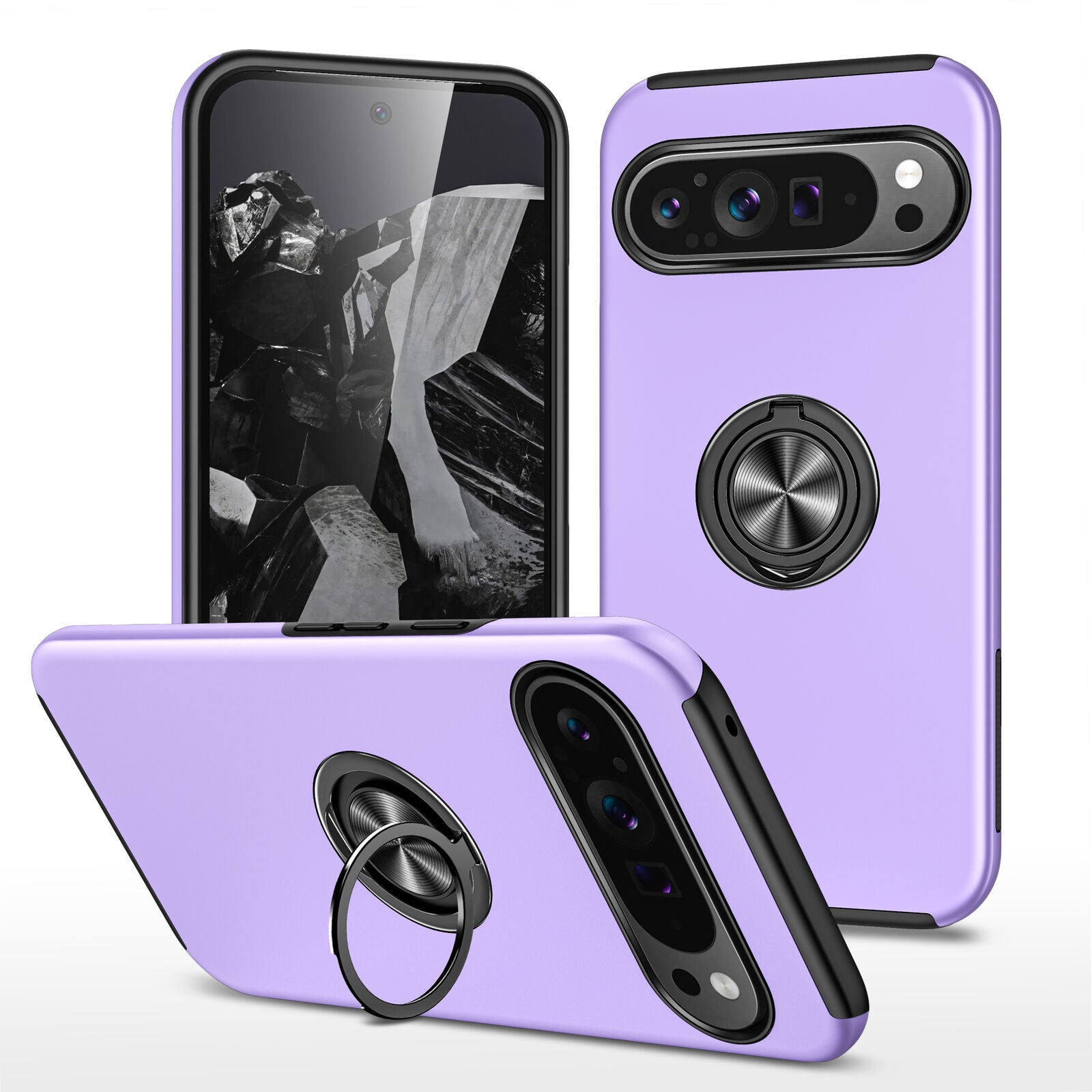 Coque hybride magnétique invisible pour Google Pixel 9 / Pixel 9 Pro