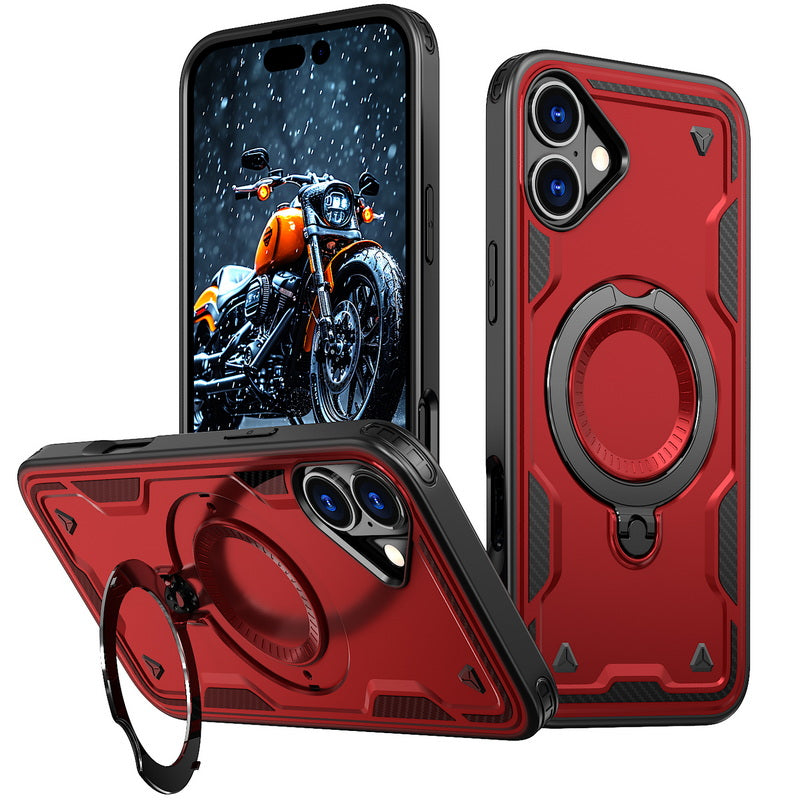 Shockproof Magsafe Kickstand Ring Case for iPhone 17