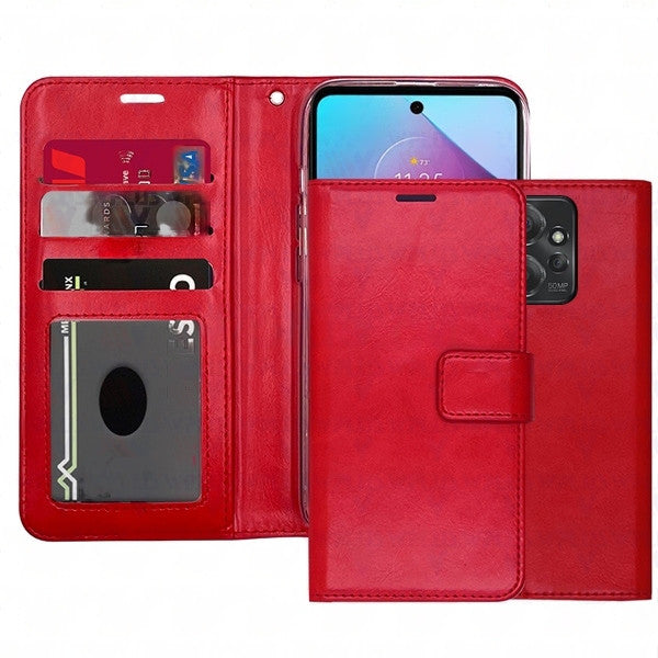 Étui portefeuille Folio en cuir pour Motorola Moto G Stylus 5G (2024)