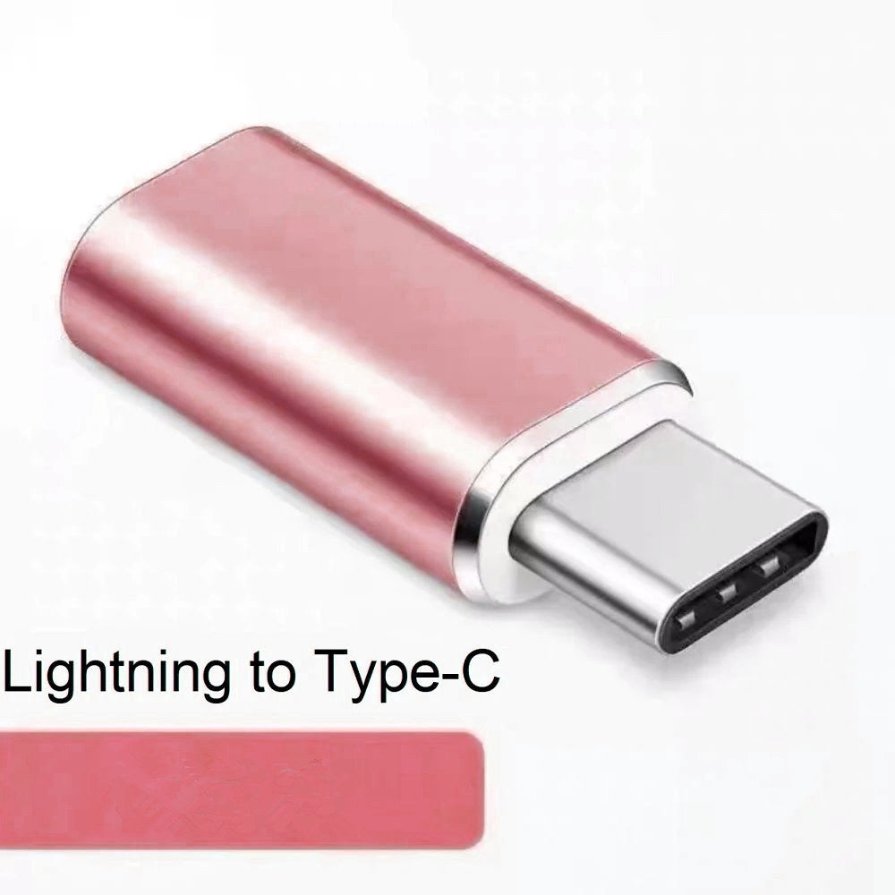 (Paquet de 2) connecteur adaptateur Lightning femelle vers USB-C mâle