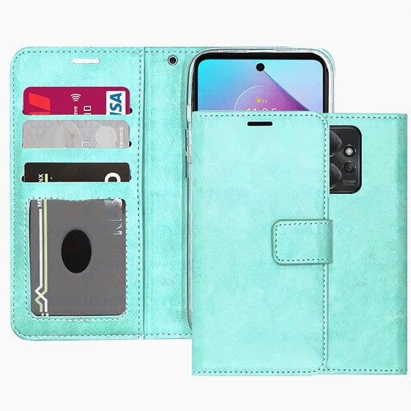 Étui portefeuille Folio en cuir pour Motorola Moto G Stylus 5G (2024)