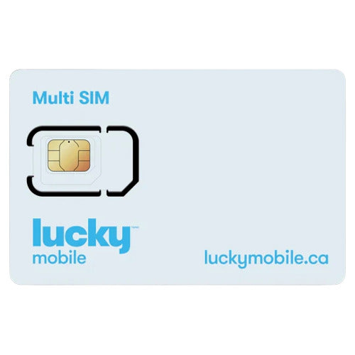 Carte SIM prépayée Lucky Mobile CANADA 4G LTE