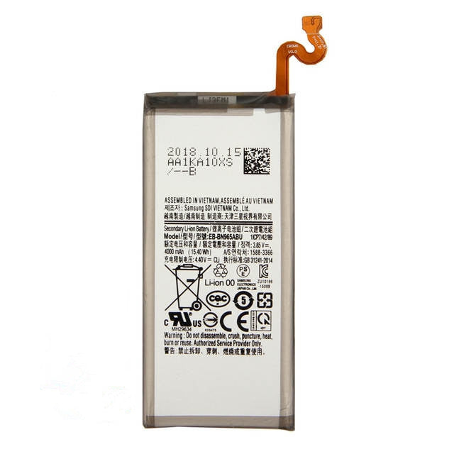 Batterie de remplacement pour Samsung Galaxy Note 9 (N960), EB-BN965ABU EB-BN965ABE EB-BN965ABA