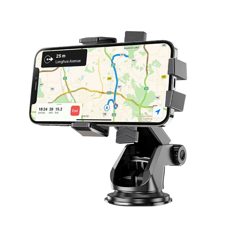 Support de téléphone portable de voiture à ventouse collante pour tableau de bord de pare-brise