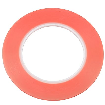 (Paquet de 2) Autocollant adhésif double face rouge