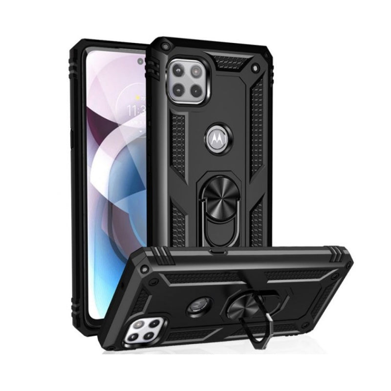 Coque hybride avec anneau pour Motorola Moto One 5G Ace