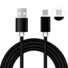 Double Sided Reversible Micro USB / Lightning Charging Data Cable (1m) Double Sided Reversible Micro USB / Lightning Charging Data Cable (1m)