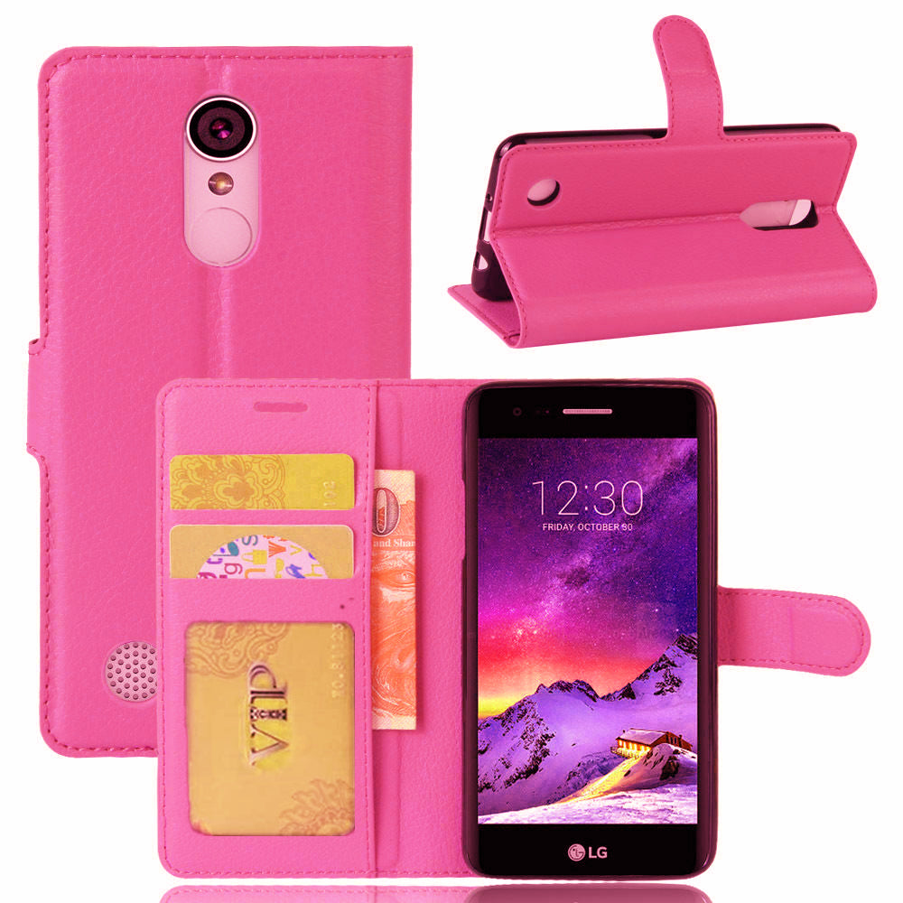 Étui portefeuille folio en cuir pour LG K4 2017
