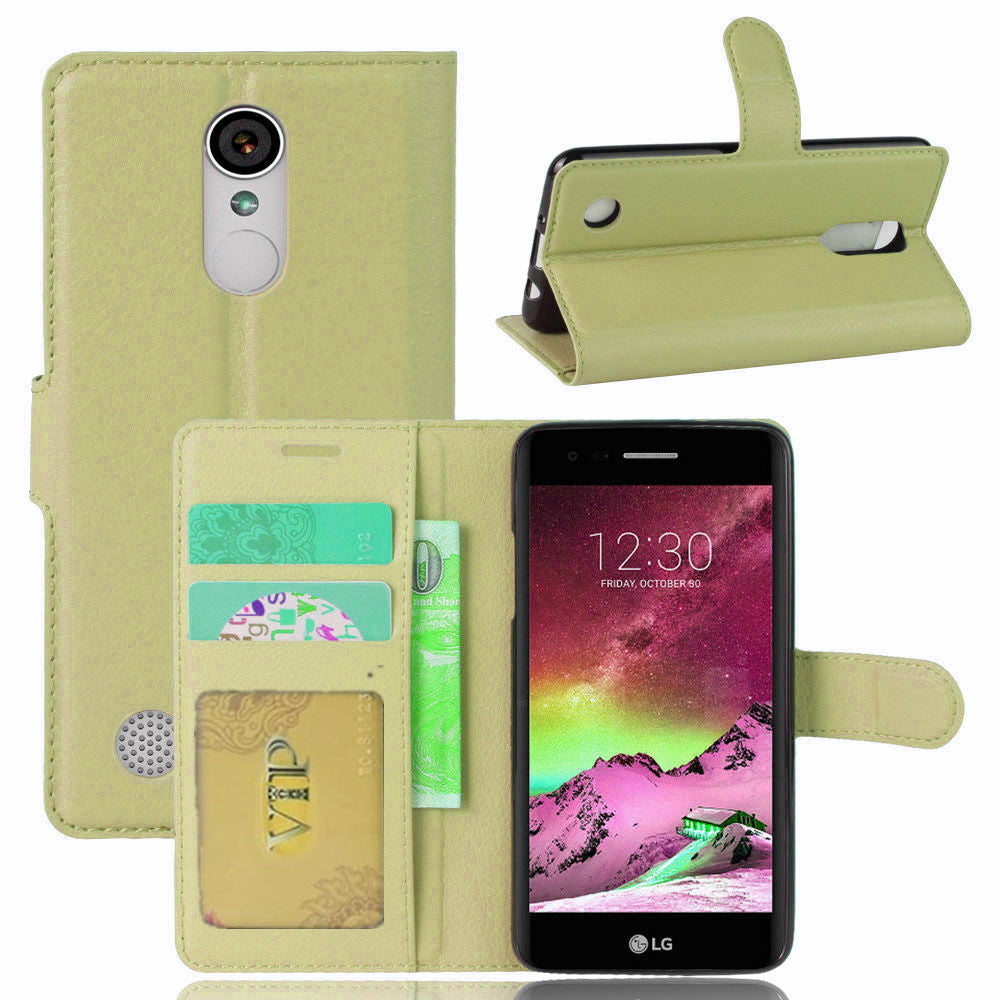 Étui portefeuille folio en cuir pour LG K4 2017