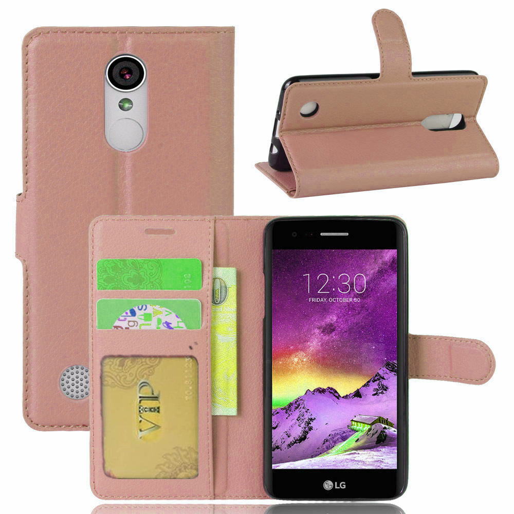 Étui portefeuille folio en cuir pour LG K4 2017