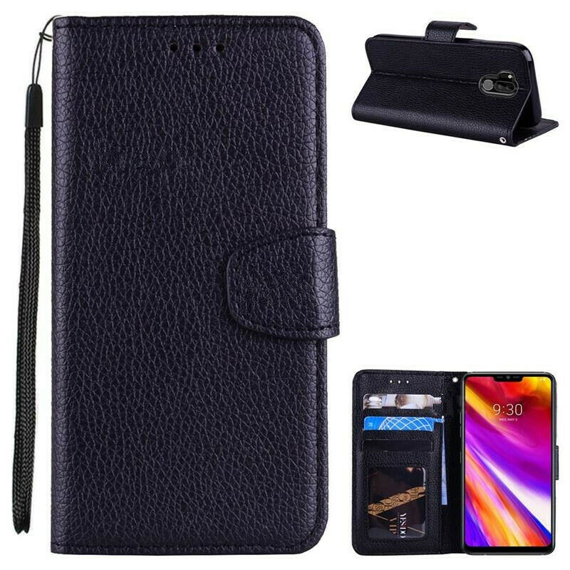 Étui portefeuille folio en cuir pour LG G7 ThinQ / G7 One