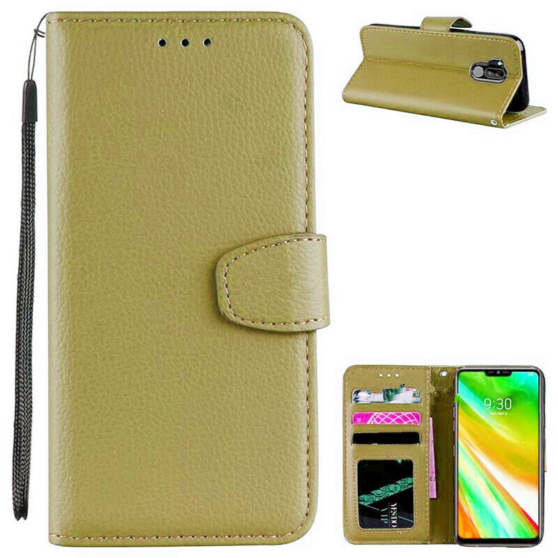 Étui portefeuille folio en cuir pour LG G7 ThinQ / G7 One