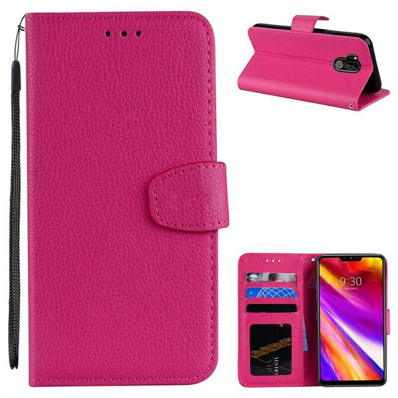 Étui portefeuille folio en cuir pour LG G7 ThinQ / G7 One