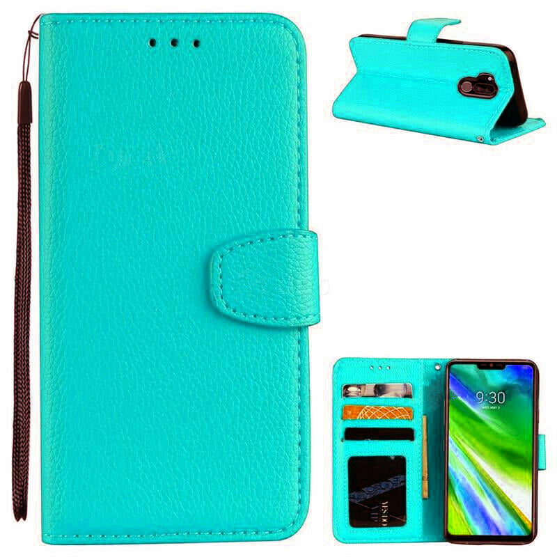 Étui portefeuille folio en cuir pour LG G7 ThinQ / G7 One