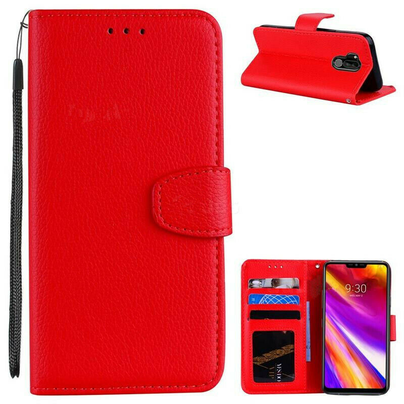 Étui portefeuille folio en cuir pour LG G7 ThinQ / G7 One