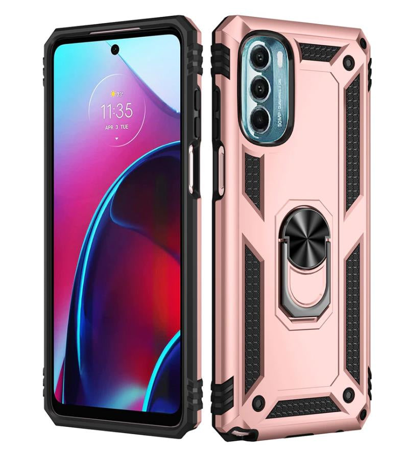Coque hybride avec anneau pour Motorola Moto G 5G (2022)